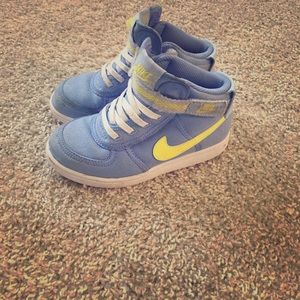 Blue and yellow Nike’s